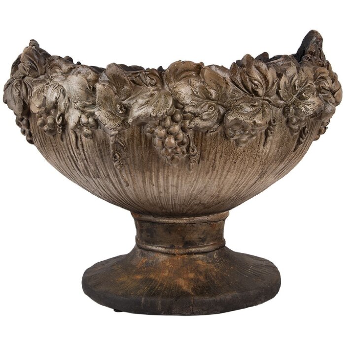 Clayre & Eef Vaso per fiori Marrone Beige 54x34x43 cm