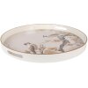 Vassoio decorativo Clayre & Eef 66402 Ø 46x4 cm Beige Marrone