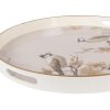 Vassoio decorativo Clayre & Eef 66402 Ø 46x4 cm Beige Marrone