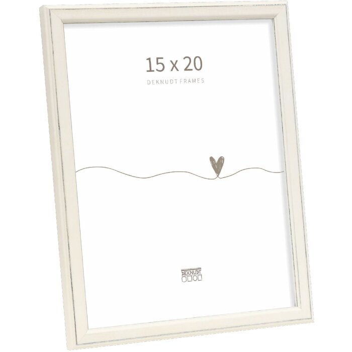 Cornice per foto Deknudt S236F1 Bianca 15x20 cm