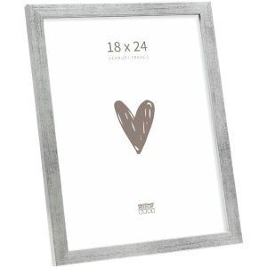 Cornice per foto in legno Deknudt S243D antiksilber 18x24 cm