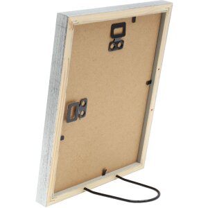 Cornice per foto in legno Deknudt S243D antiksilber 18x24 cm