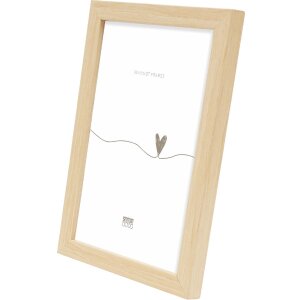Cornice per foto in legno Deknudt S243H1 Natur 10x10 cm