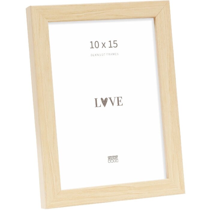 Cornice per foto in legno Deknudt S243H1 Natur 10x15 cm