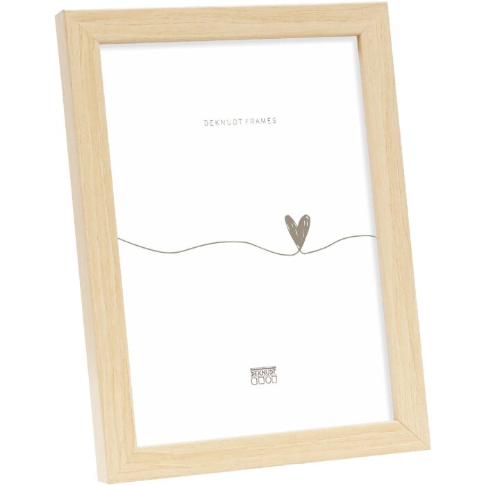 Cornice per foto in legno Deknudt S243D Natur 13x13 cm