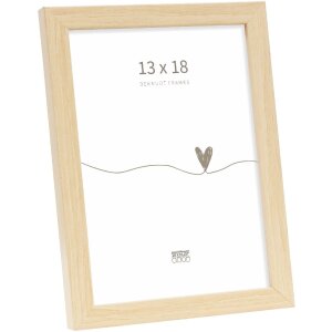 Cornice per foto in legno Deknudt S243D Natur 13x18 cm