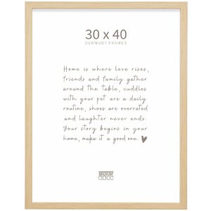 Cornice per foto in legno Deknudt S243H1 natura 30x40 cm
