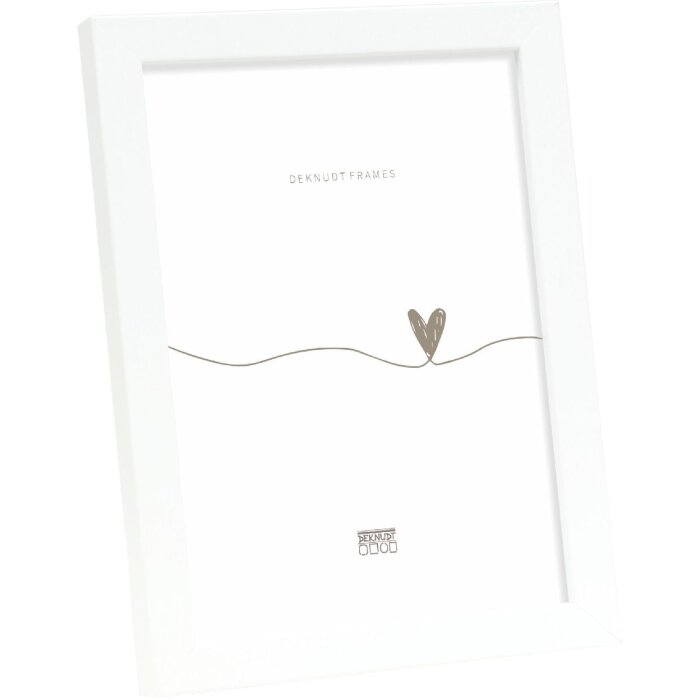 Cornice per foto in legno Deknudt S243D Bianco 13x13 cm