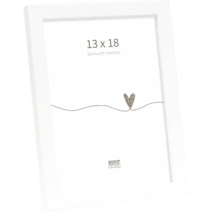 Cornice per foto in legno Deknudt S243D Bianco 13x18 cm