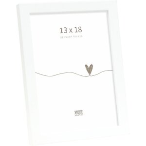 Cornice per foto in legno Deknudt S243D Bianco 13x18 cm