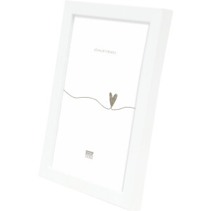 Cornice per foto in legno Deknudt S243K1-15x15 cm bianco