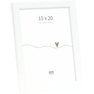 Cornice per foto in legno Deknudt S243D Bianco 15x20 cm