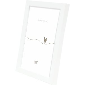 Cornice per foto in legno Deknudt S243D Bianco 20x30 cm