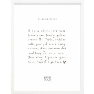 Cornice per foto in legno Deknudt S243D Bianco 20x30 cm