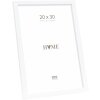 Cornice per foto in legno Deknudt S243D Bianco 20x30 cm