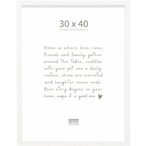 Cornice per foto in legno Deknudt S243K1 Bianco 30x40 cm