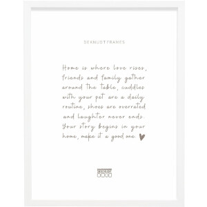 Cornice per foto in legno Deknudt S243K1 Bianco 30x40 cm