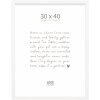 Cornice per foto in legno Deknudt S243K1 Bianco 30x40 cm