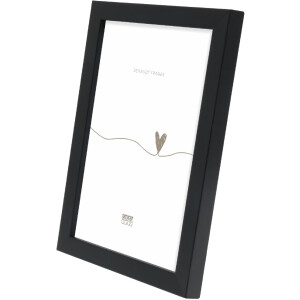 Cornice per foto in legno Deknudt S243K2 Nero 10x10 cm