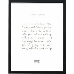 Cornice per foto in legno Deknudt S243K2 Nero 13x18 cm