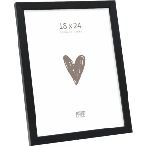 Cornice per foto in legno Deknudt S243K2 Nera 18x24 cm