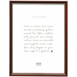 Cornice per foto in legno Deknudt S407H2 10x15 cm Marrone