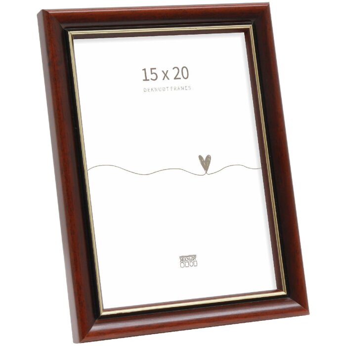 Cornice per foto classica Deknudt S407H2 15x20 cm Marrone