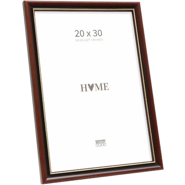 Cornice per foto in legno Deknudt S407H2 20x30 cm Marrone