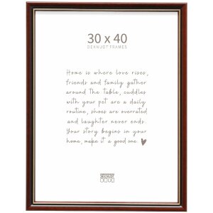 Cornice per foto in legno Deknudt S407H2 30x40 cm Marrone...