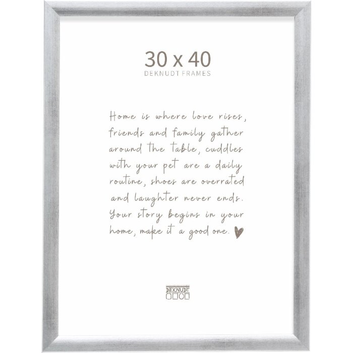 Cornice per foto Deknudt S54SD3 Argento 30x40 cm