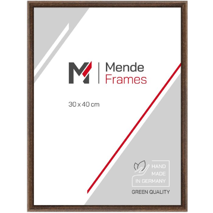 Cornice per foto MendeFrames H011 marrone 10x30 cm con vetro antiriflesso