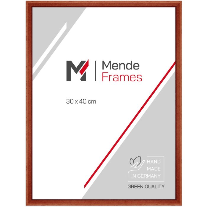 Cornice per foto MendeFrames H011 Mahogano 25x38 cm con vetro antiriflesso