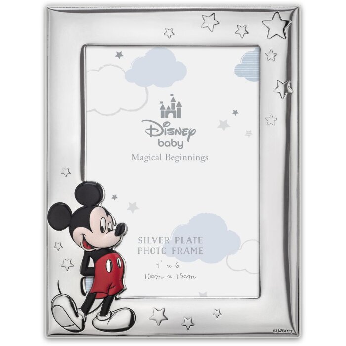 Cornice per foto ZEP Baby Mickey 1 10x15 cm Argento Lucido DI2204