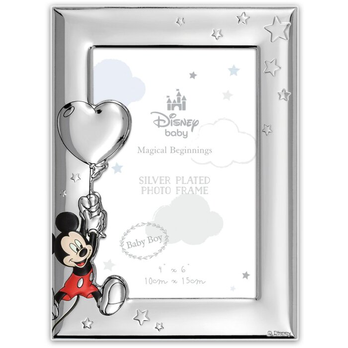 Cornice per foto ZEP Baby Mickey 10x15 cm Argento Lucido