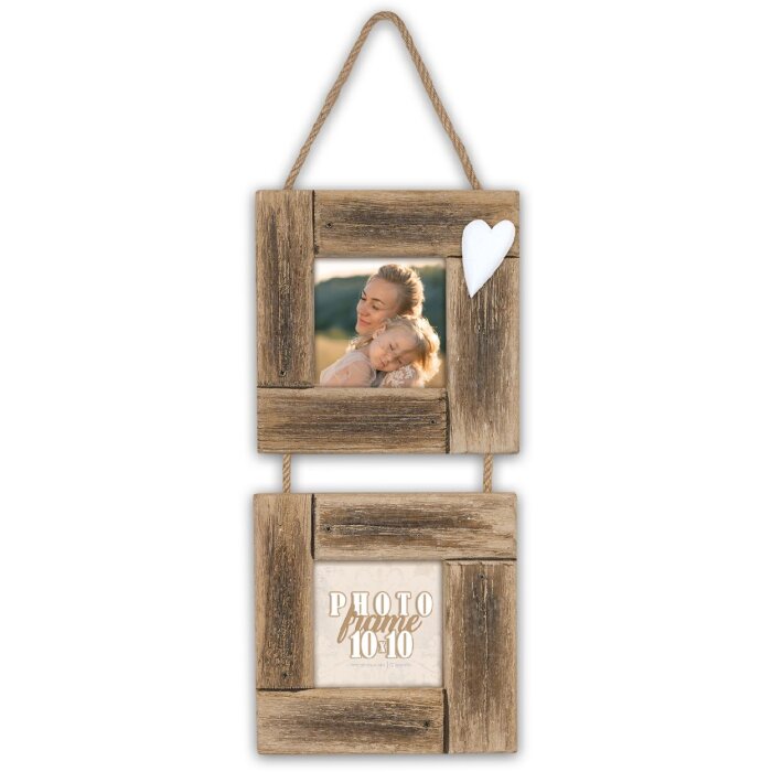 Cornice per foto ZEP Essence per 2 foto 10x10 cm Marrone RE2344