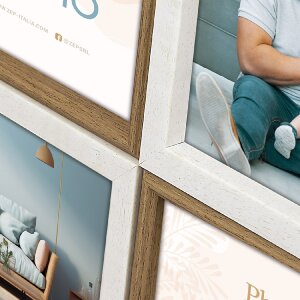 Cornice per foto ZEP SH446 PS 4x10x15 cm Como 4Q Bianco...