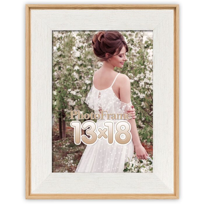 Cornice per foto ZEP SIENA in plastica PS 13x18 cm Bianco