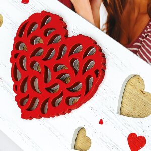 Cornice per foto ZEP Paula 10x15 cm Cuori WH2646