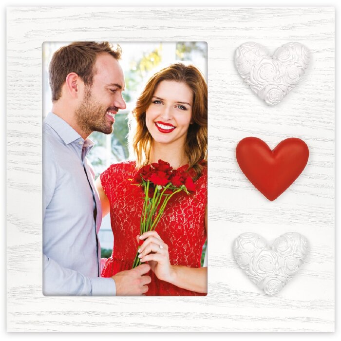 Cornice per foto in legno ZEP Adele 10x15 cm Cuori WH3646