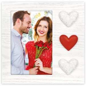 Cornice per foto in legno ZEP Adele 10x15 cm Cuori WH3646