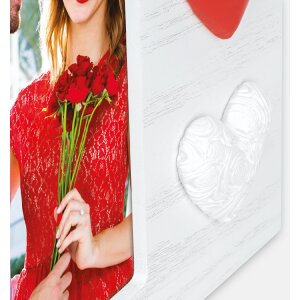 Cornice per foto in legno ZEP Adele 10x15 cm Cuori WH3646