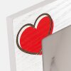 Cornice per foto in legno ZEP Zoe Bianca 10x15 cm Cuori Orizzontale WH4964