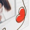 Cornice per foto in legno ZEP Zoe Bianca 10x15 cm Cuori Orizzontale WH4964