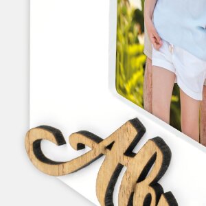 Cornice per foto in legno ZEP Abuelos 10x15 cm formato verticale bianco MN466ES