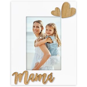 Cornice per foto in legno ZEP Mama bianca formato...