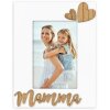 Cornice per foto in legno ZEP Mamma I 10x15 cm bianca
