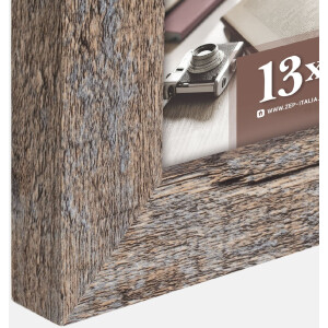 Cornice per foto in legno ZEP RENTON 10x15 cm Grigio ossidato TR246A