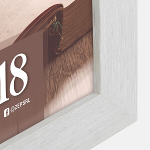 Cornice per foto in legno ZEP TR357B RENTON 13x18 cm bianco intonaco