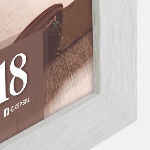 Cornice per foto in legno ZEP TR368B RENTON 15x20 cm bianco a calco