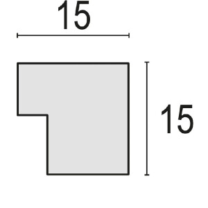 Cornice in legno ZEP Halle 30x40 cm bianca